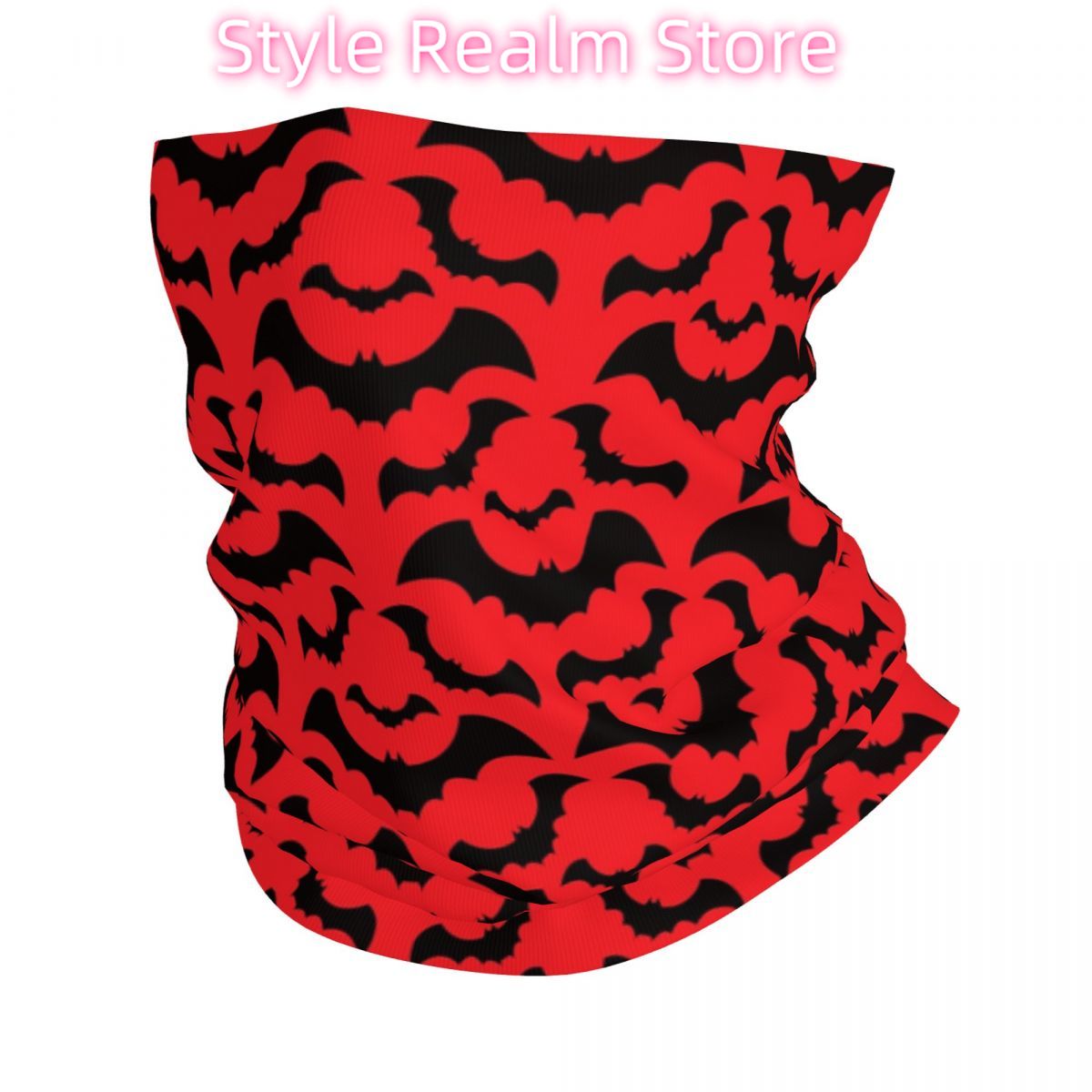 Neck Warmer Tube - Gothic Heks Vleermuizen Patroon Bandana Halswarmer