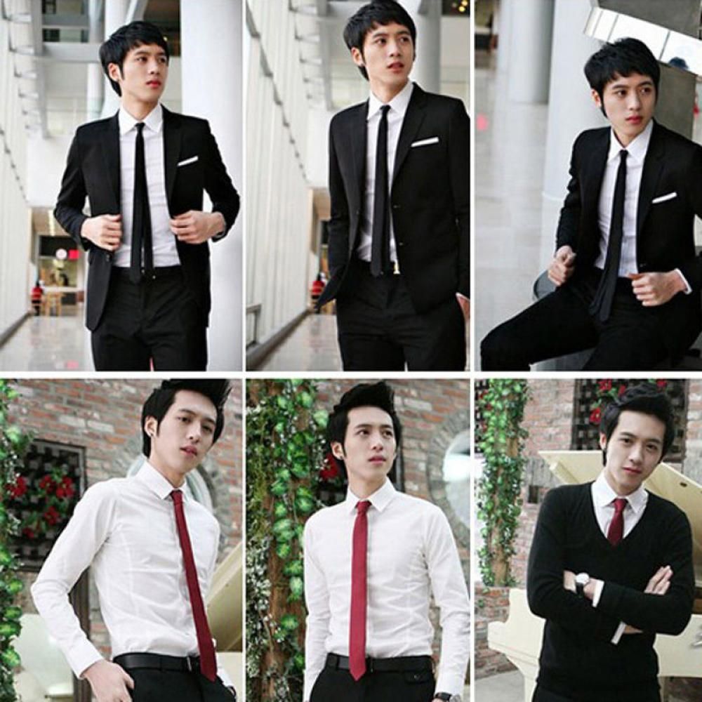Skinny Tie Men - Casual skinny stropdas van zijde voor