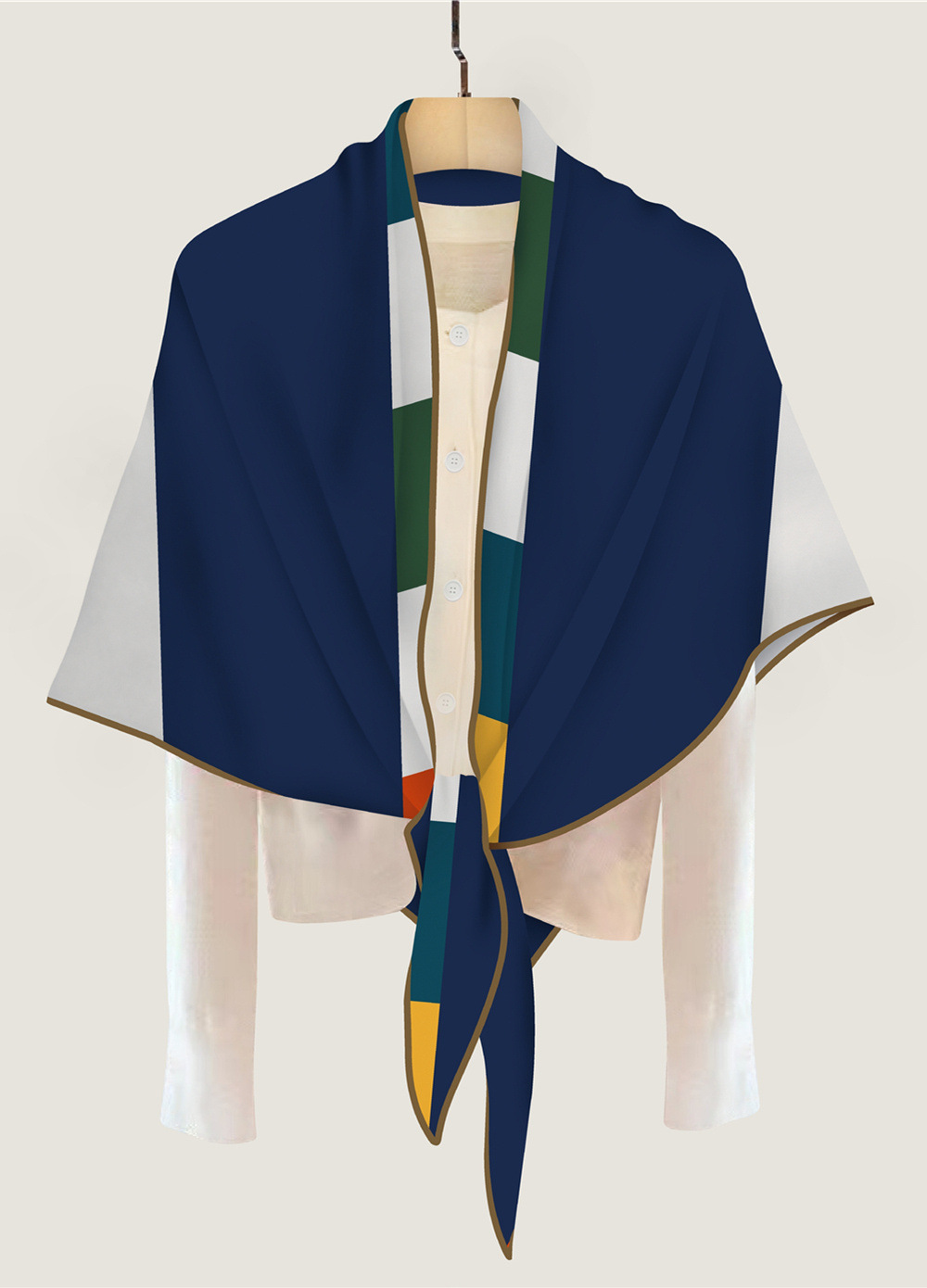 Pashmina Wrap Large - Driehoek Kasjmier Zijden Sjaal Vrouwen Sjaals