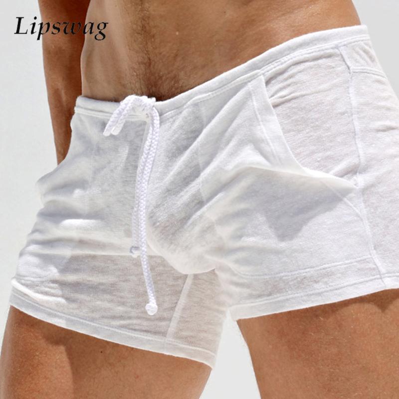 Skinny Tie Men - Zachte ademende pyjama herenshorts zomer sexy