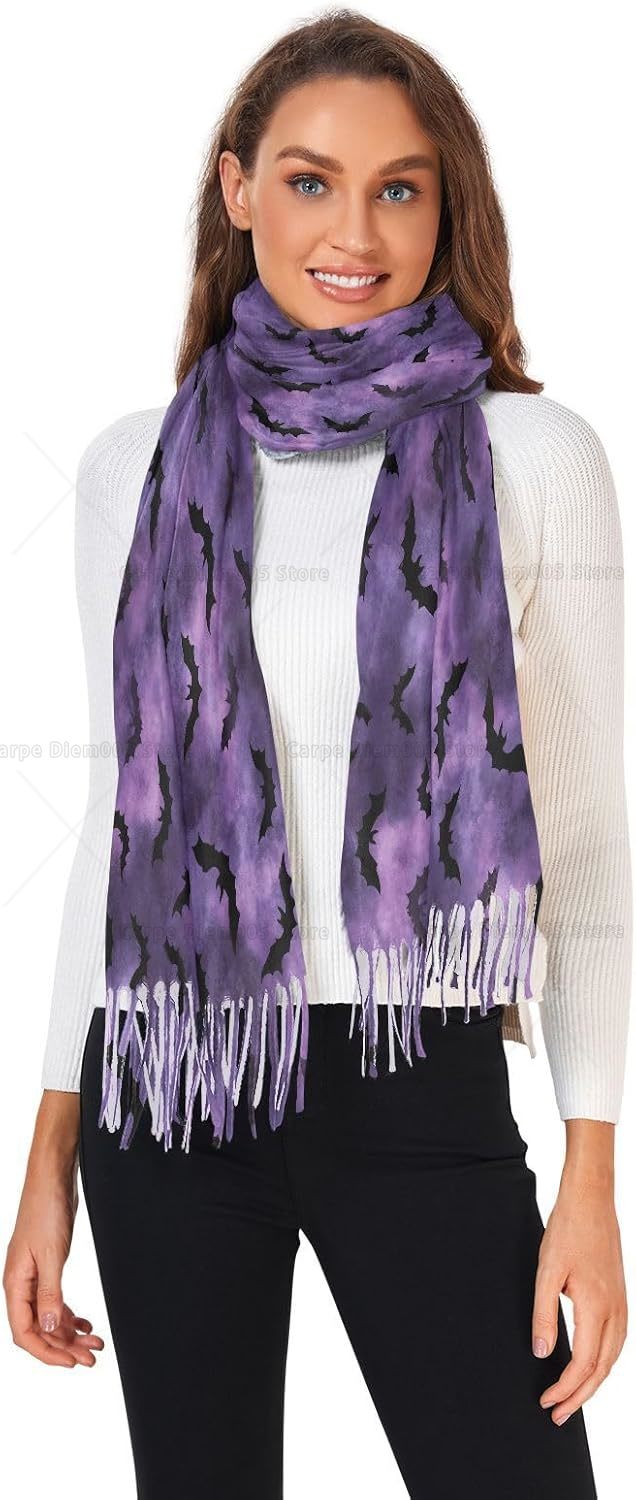 Aquarel Paars Vrouwen Hallowee - Pashmina Wrap Large recensie en prijs