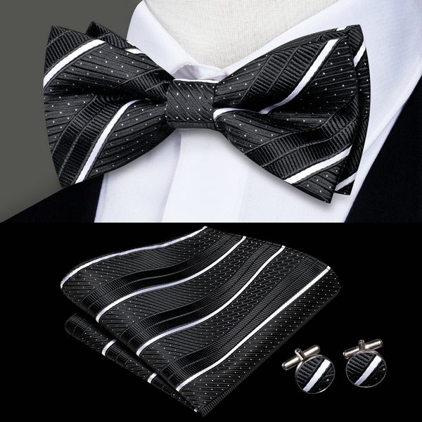 Heren vlinderdas Hanky manchet - Bow Tie Pre Tied recensie en prijs
