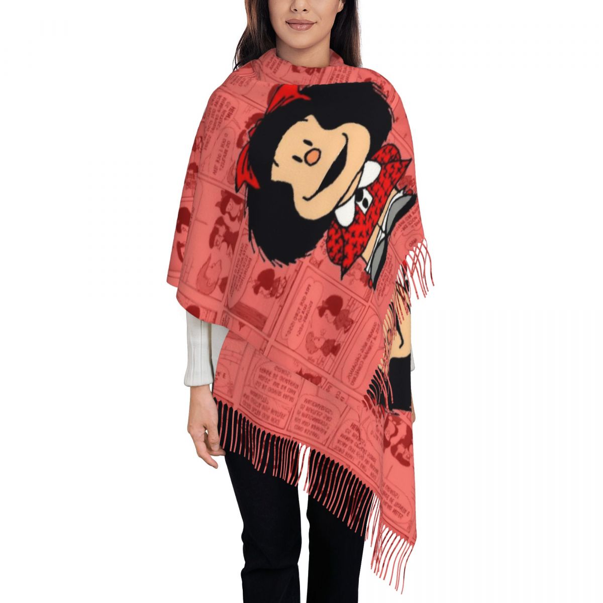 Dames Kwastje Sjaal Maaldas Ca - Pashmina Wrap Large recensie en prijs