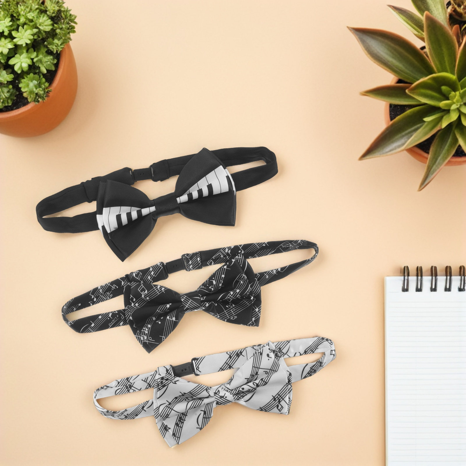 3 stuks Vlinderdas met Pianoth - Bow Tie Pre Tied recensie en prijs