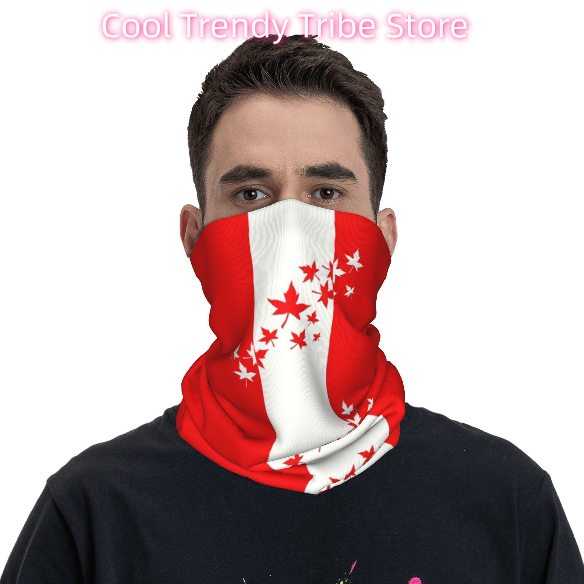 Aangepaste Maple Leaf Canada V - Neck Warmer Tube recensie en prijs