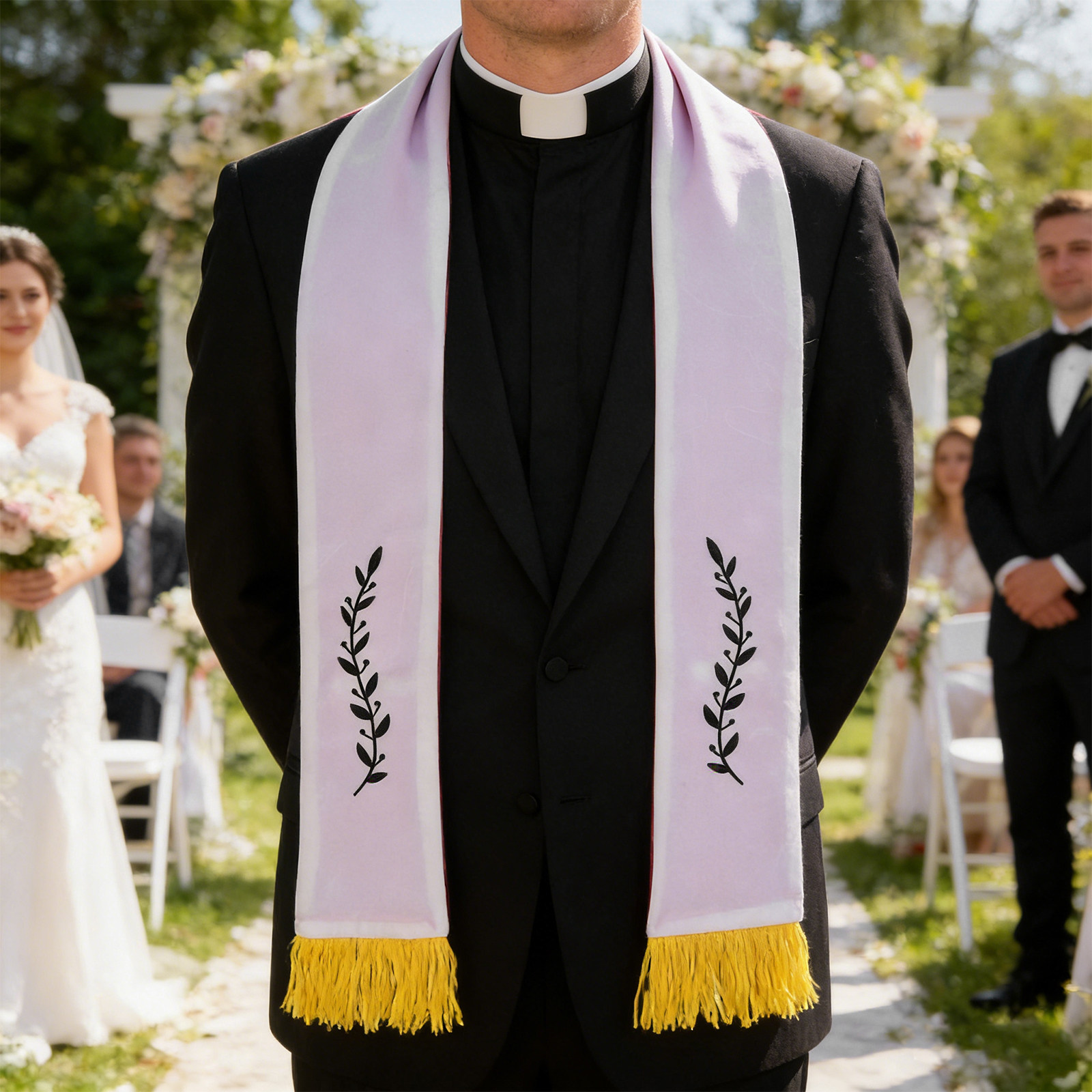 Omkeerbare klerikale stola met - Stole Wedding Shawl recensie en prijs