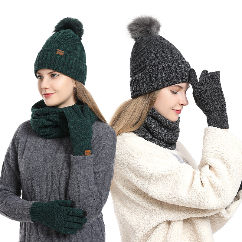 Dames Winter 3-delige Fleece G - Infinity Scarf Knit recensie en prijs