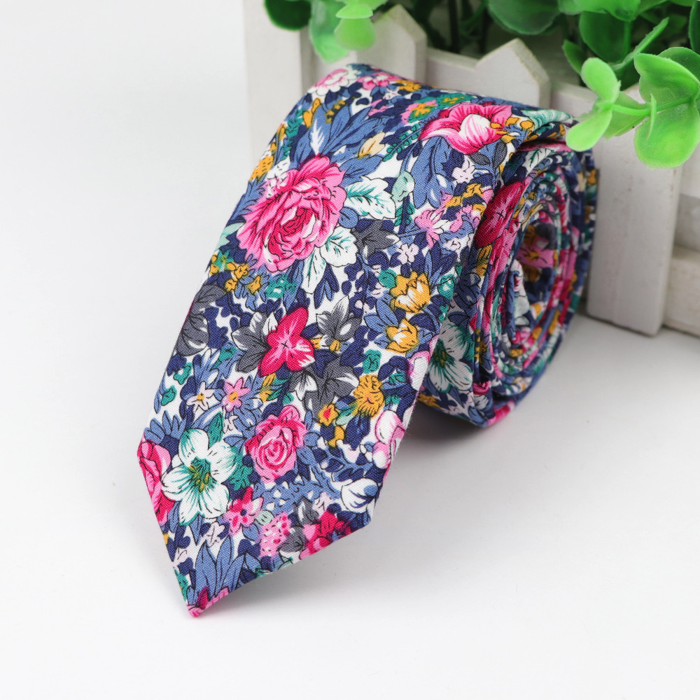 Katoen Bloem Stropdas Mannen K - Skinny Tie Men recensie en prijs