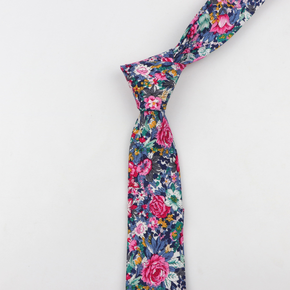 Katoen Bloem Stropdas Mannen K - Skinny Tie Men recensie en prijs