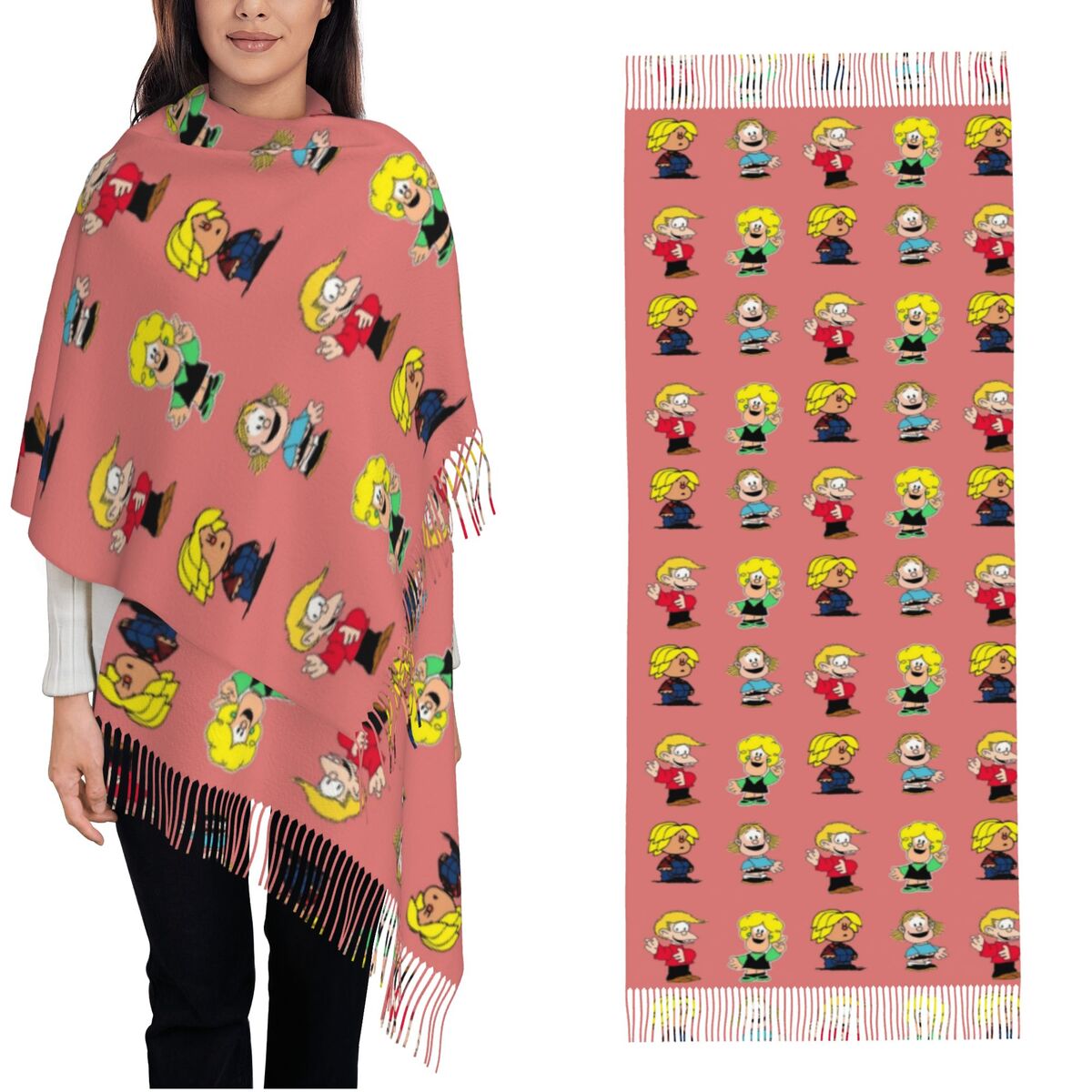 Dames kwastjes sjaal Maufaldas - Pashmina Wrap Large recensie en prijs