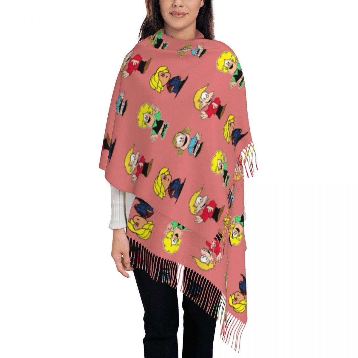 Dames kwastjes sjaal Maufaldas - Pashmina Wrap Large recensie en prijs