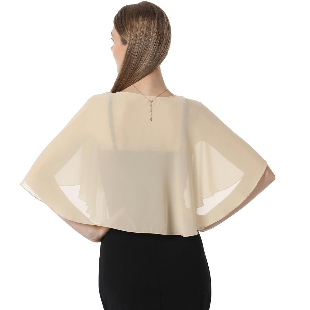 Vintage doorschijnende chiffon - Stole Wedding Shawl recensie en prijs