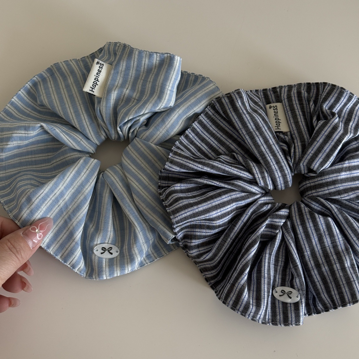 Korea Mode Streep Haar Elastie - Silk Tie Striped recensie en prijs
